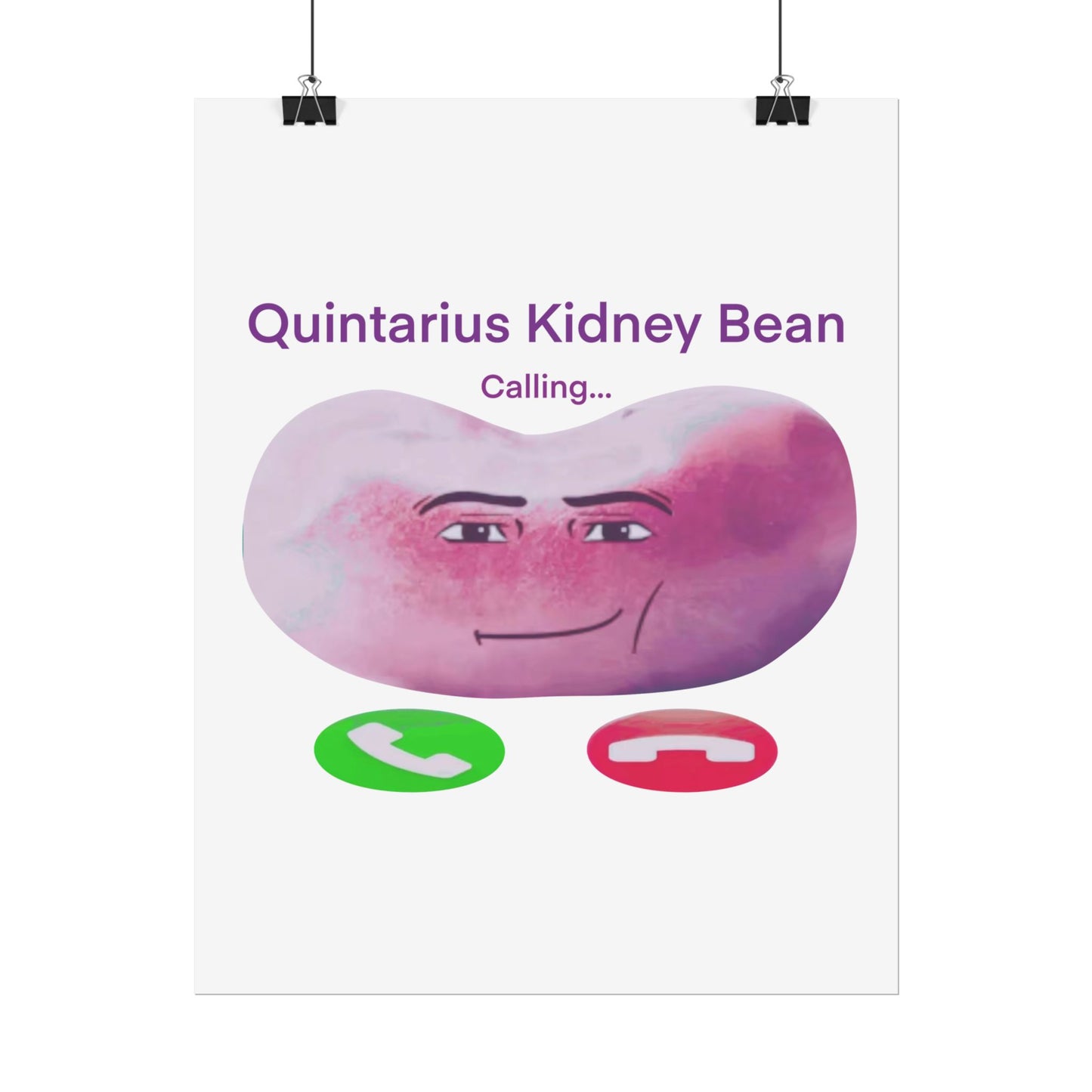 Quintarius Kidney Bean Poster