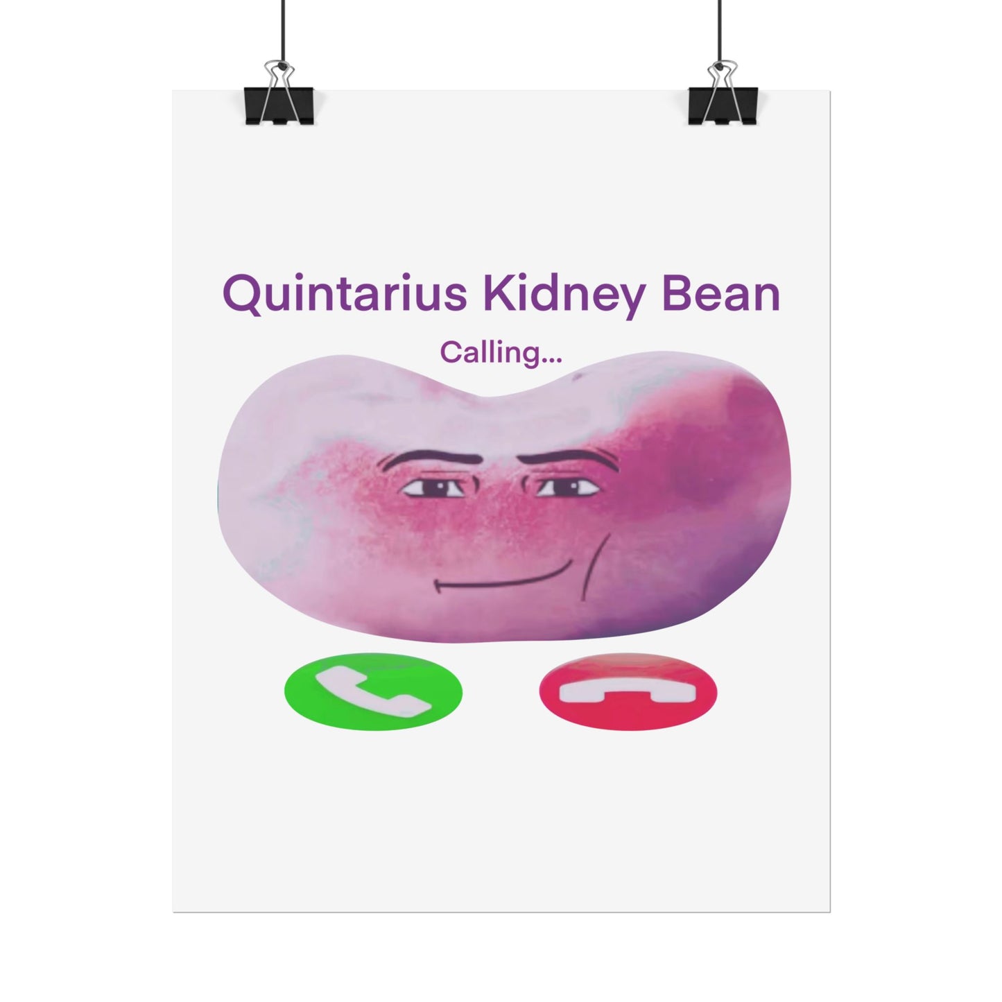 Quintarius Kidney Bean Poster