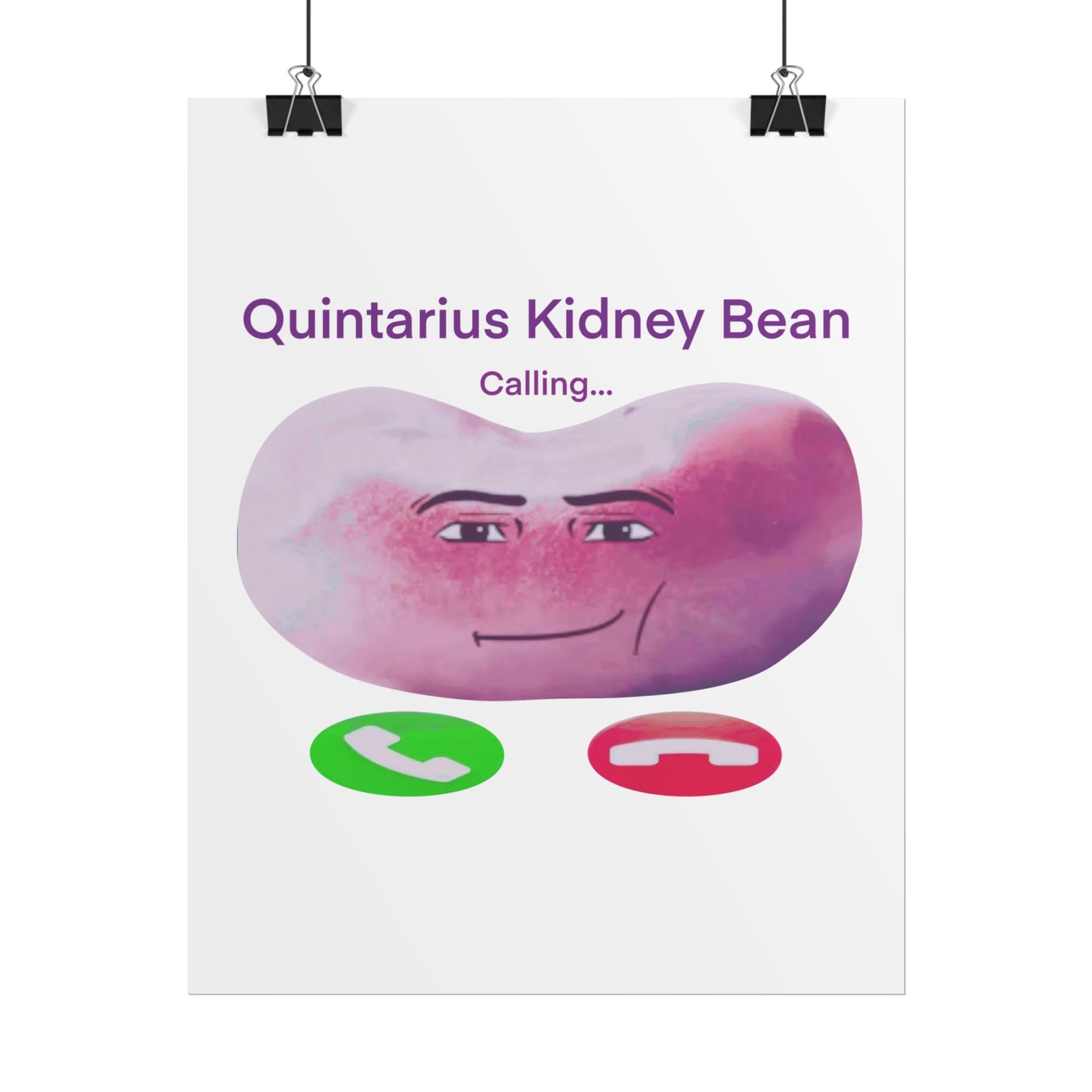 Quintarius Kidney Bean Poster