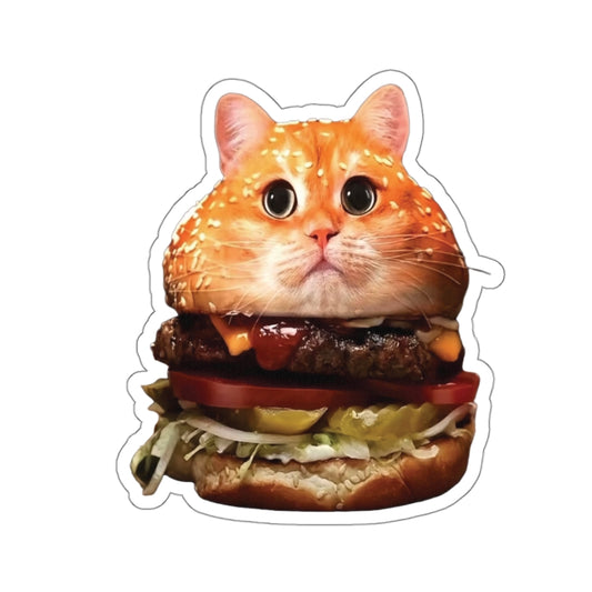 Cat Burger Sticker